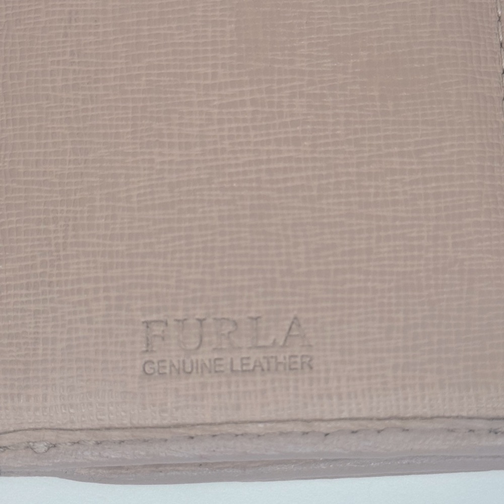 Furla Pink Leather Compact Wallet – Snap Closure, Coin Pocket, Trifold - Picture 10 of 10